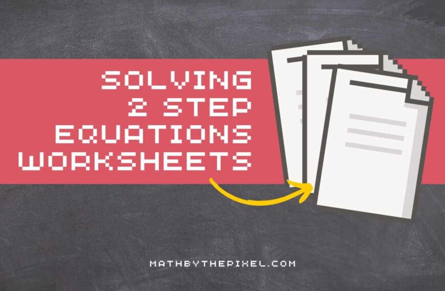 solving 2 step equations worksheets